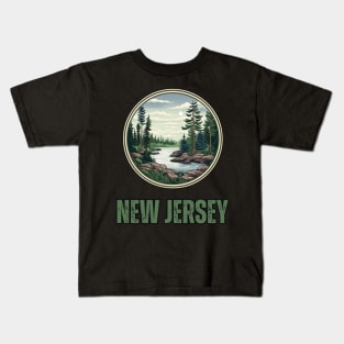 New Jersey State USA Kids T-Shirt